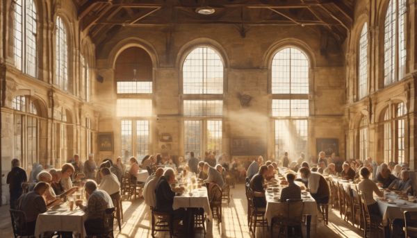 Un repas convivial à la bourse aux grains à Soissons